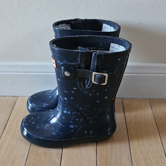 Toddler Star Print Hunter Boots - Picture 2 of 8